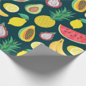 tropisches Fruchtnahtloses Muster Geschenkpapier (Ecke)