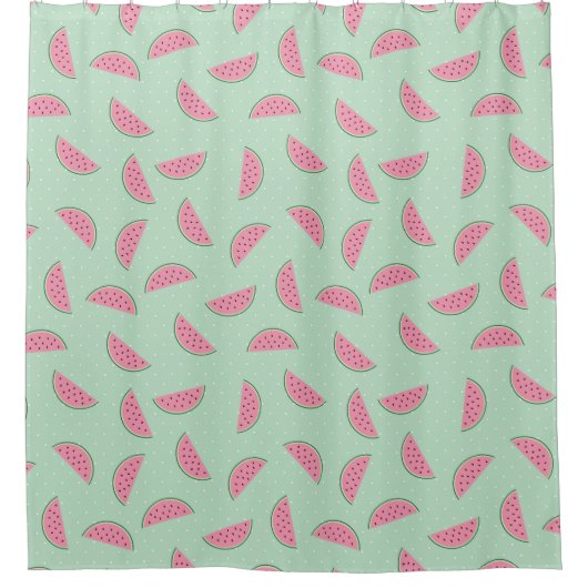 Tropisches Fruchtpaint Spritzer Muster Duschvorhang (Vorderseite)