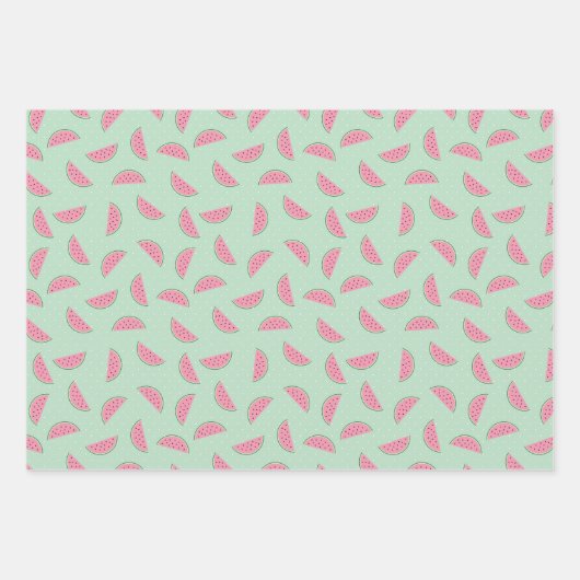 Tropisches Fruchtpaint Spritzer Muster Geschenkpapier Set (Vorderseite)