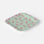 Tropisches Fruchtpaint Spritzer Muster Pappteller (Gewinkelt)