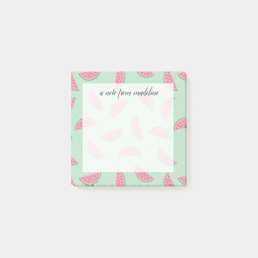 Tropisches Fruchtpaint Spritzer Muster Post-it Klebezettel (Vorderseite)