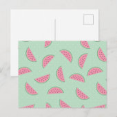 Tropisches Fruchtpaint Spritzer Muster Postkarte (Vorne/Hinten)