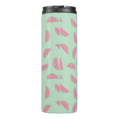 Tropisches Fruchtpaint Spritzer Muster Thermosbecher (Rückseite)