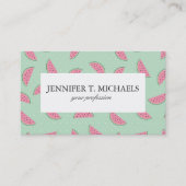 Tropisches Fruchtpaint Spritzer Muster Visitenkarte (Vorderseite)