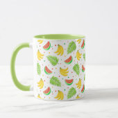 Tropisches Fruchtpolka-Dot-Muster Tasse (Links)