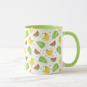 Tropisches Fruchtpolka-Dot-Muster Tasse