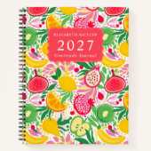 Tropisches Fruchtsommerblatt Notizblock (Vorderseite)