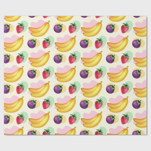 Tropisches Fruchtumhüllungspapier Geschenkpapier (Flach)