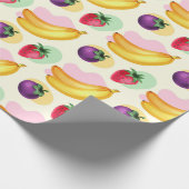 Tropisches Fruchtumhüllungspapier Geschenkpapier (Ecke)