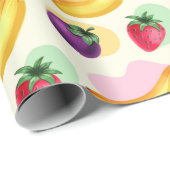 Tropisches Fruchtumhüllungspapier Geschenkpapier (Rolleneckpunkt)