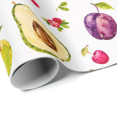 Tropisches Fruchtumhüllungspapier Geschenkpapier (Rolleneckpunkt)