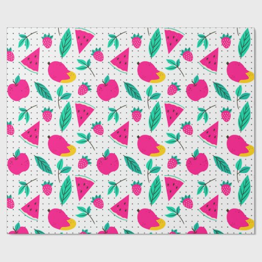 Tropisches Fruchtumhüllungspapier Geschenkpapier (Flach)