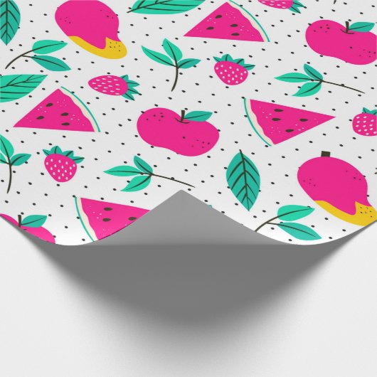 Tropisches Fruchtumhüllungspapier Geschenkpapier (Ecke)