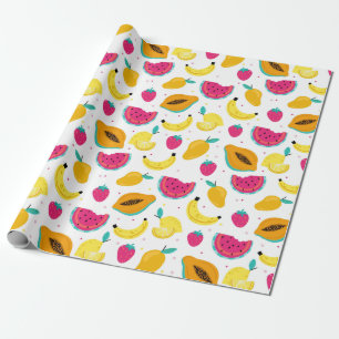 Tropisches Fruchtumhüllungspapier Geschenkpapier