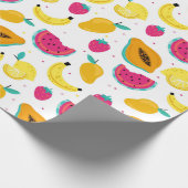 Tropisches Fruchtumhüllungspapier Geschenkpapier (Ecke)