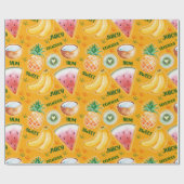 Tropisches Fruchtumhüllungspapier Geschenkpapier (Flach)