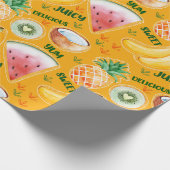 Tropisches Fruchtumhüllungspapier Geschenkpapier (Ecke)