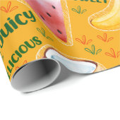 Tropisches Fruchtumhüllungspapier Geschenkpapier (Rolleneckpunkt)