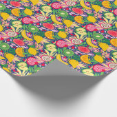 Tropisches Fruchtwasser Sommermuster Geschenkpapier (Ecke)