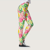 Tropisches Fruchtwasser Sommermuster Leggings (Rechts)