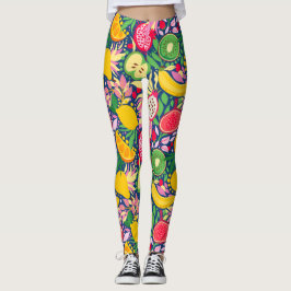 Tropisches Fruchtwasser Sommermuster Leggings