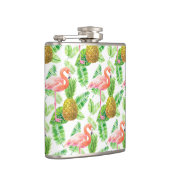 tropisches Gartenwassermuster Flachmann (Rechts)