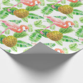 tropisches Gartenwassermuster Geschenkpapier (Ecke)