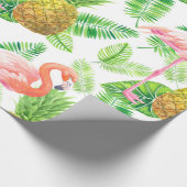 tropisches Gartenwassermuster Geschenkpapier (Ecke)