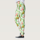 tropisches Gartenwassermuster Leggings (Links)