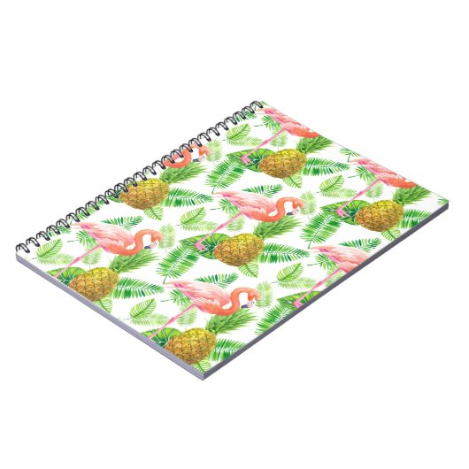 tropisches Gartenwassermuster Notizblock (Linke Seite)