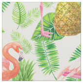 tropisches Gartenwassermuster Stoff (Nahaufnahme)