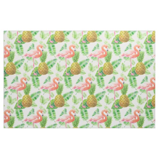 tropisches Gartenwassermuster Stoff (Fat Quarter (45,7 x 55,9 cm))