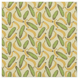 Tropisches Gelbbanane-Leaf-Muster Stoff