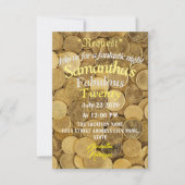 Tropisches Geld zum Geburtstag Einladung (Vorderseite)