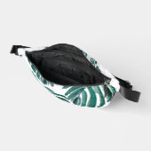 Tropisches Gemälde aus botanischem grünem Leaf Bauchtasche (Offen)