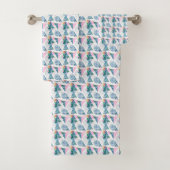 Tropisches geometrisches Muster Badhandtuch Set (Insitu)