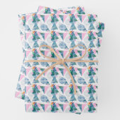 tropisches geometrisches Muster Geschenkpapier Set (Beispiel)