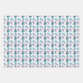 tropisches geometrisches Muster Geschenkpapier Set (Vorderseite)