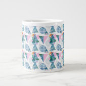 Tropisches geometrisches Muster Jumbo-Tasse (Vorderseite)