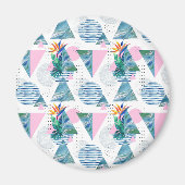 tropisches geometrisches Muster Magnet (Vorne)