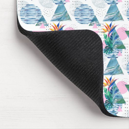 Tropisches geometrisches Muster Mousepad (Ecke)