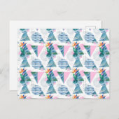 tropisches geometrisches Muster Postkarte (Vorne/Hinten)