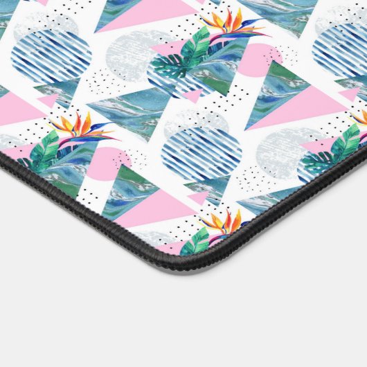 tropisches geometrisches Muster Schreibtischunterlage (Ecke)