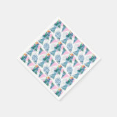 tropisches geometrisches Muster Serviette (Ecke)