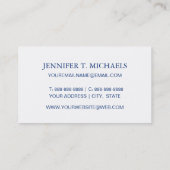 Tropisches geometrisches Muster Visitenkarte (Rückseite)