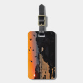 Tropisches Gepäckanhänger (Vorderseite vertikal)