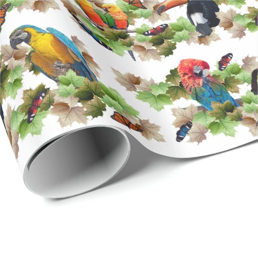 Tropisches Geschenkpapier (Rolleneckpunkt)
