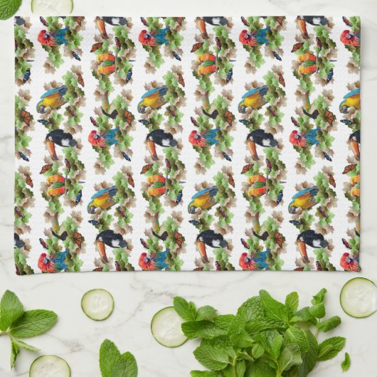 Tropisches Geschirrtuch (Gefaltet)