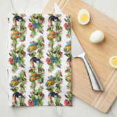 Tropisches Geschirrtuch (Viertel Falte)