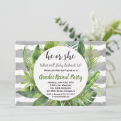 Tropisches Geschlecht: Einladungen grün grau (Stehend Vorderseite)